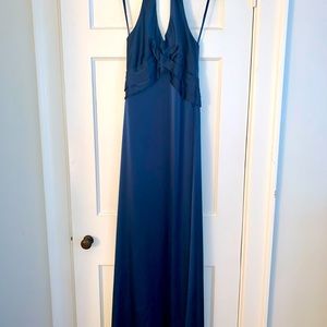 BCBG Navy Blue Formal Maxi Dress
